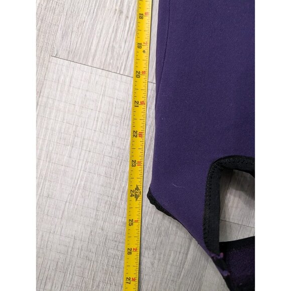 Obermeyer Vintage Ski Stirrup Pants W Loop Junior Cadets Sz 14 Purple Wool (50%) - Picture 11 of 11